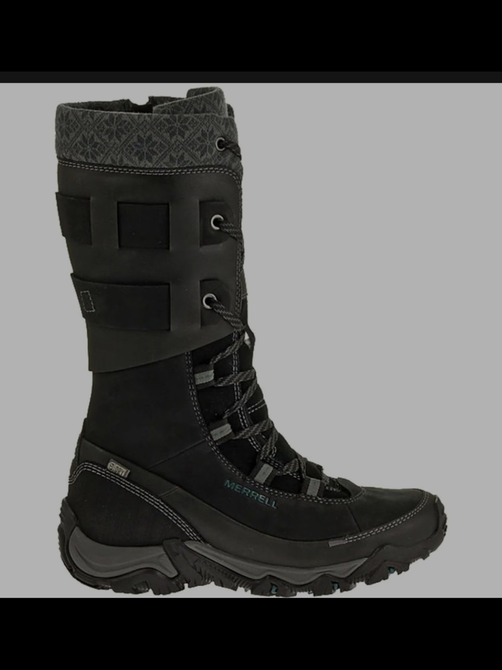 Merrell Tall Winter Boots,Waterproof Leather,Women's 7.5/ EU 38,Black